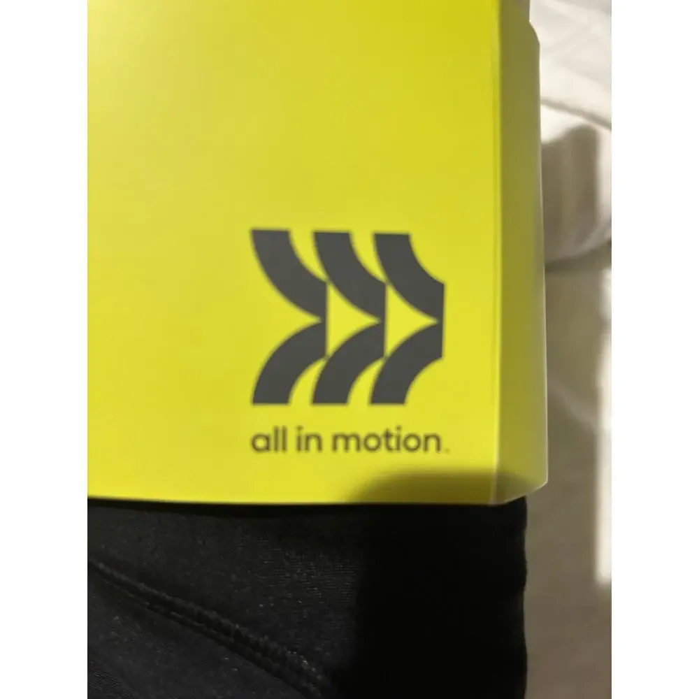 All In Motion M 8/10 black thermal long underwear base layer set nwt perfect
